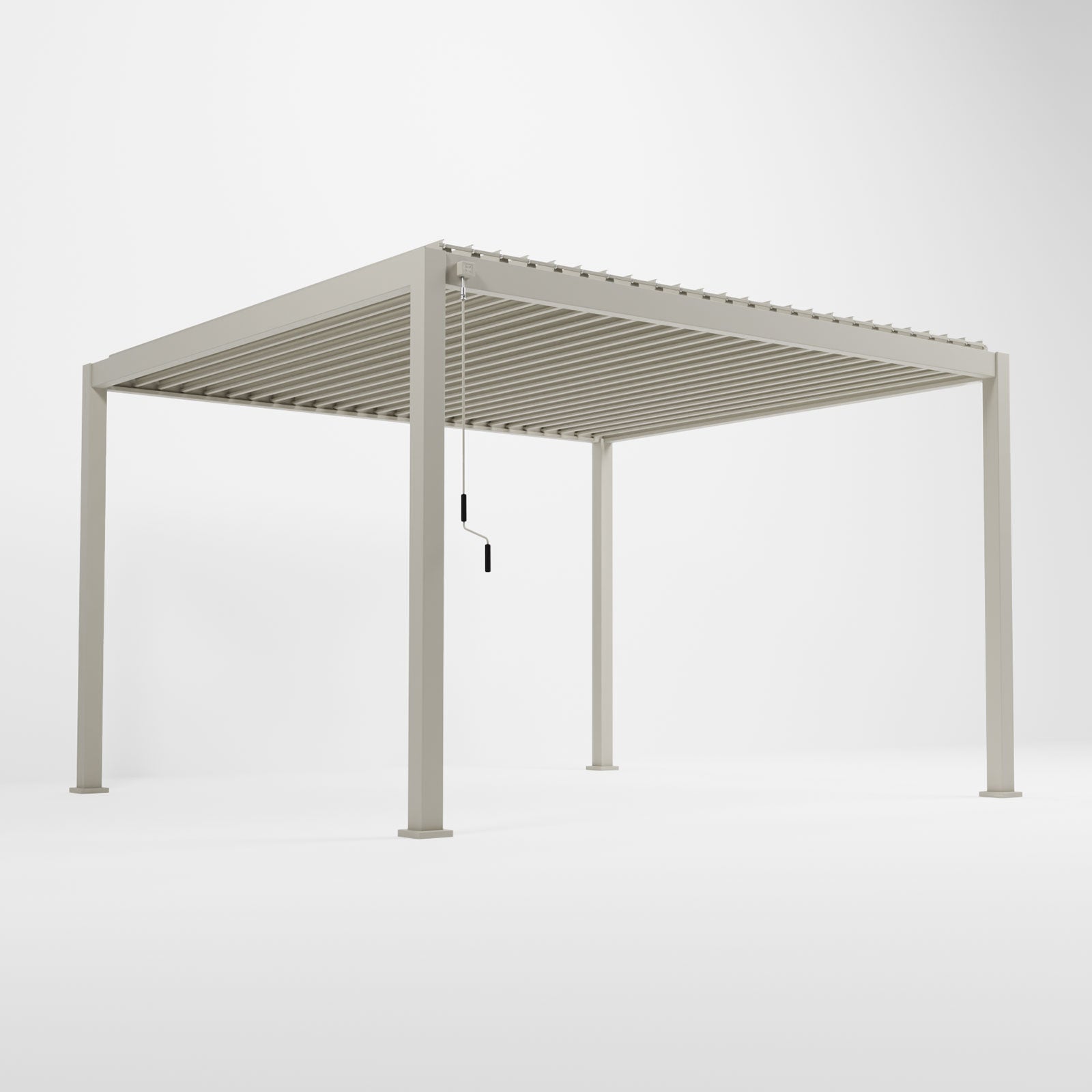 Nova - Titan Aluminium Pergola - 4m x 3m Rectangular - Pebble