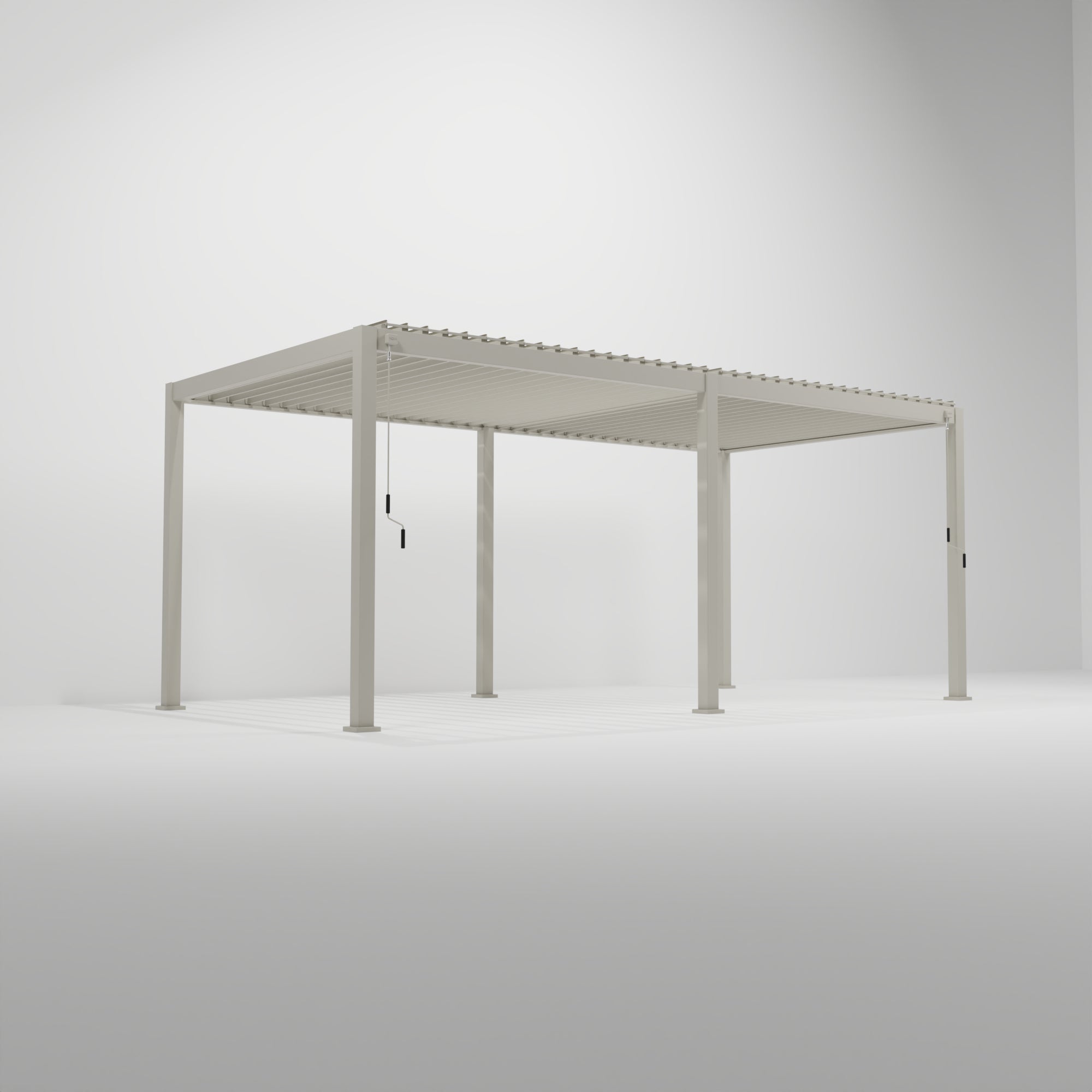 Nova - Titan Aluminium Pergola - 7.2m x 3.6m Rectangular - Pebble