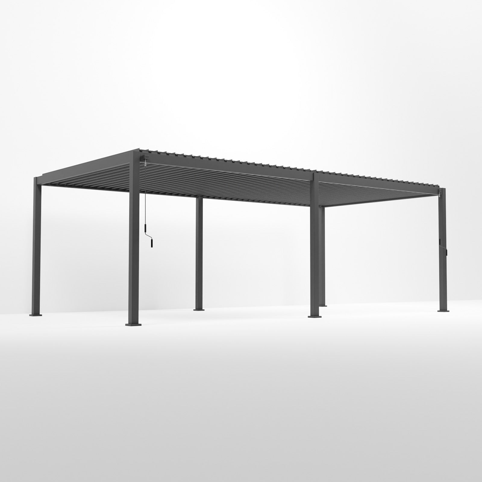 Nova - Titan Aluminium Pergola - 7.2m x 3.6m Pergola - Grey