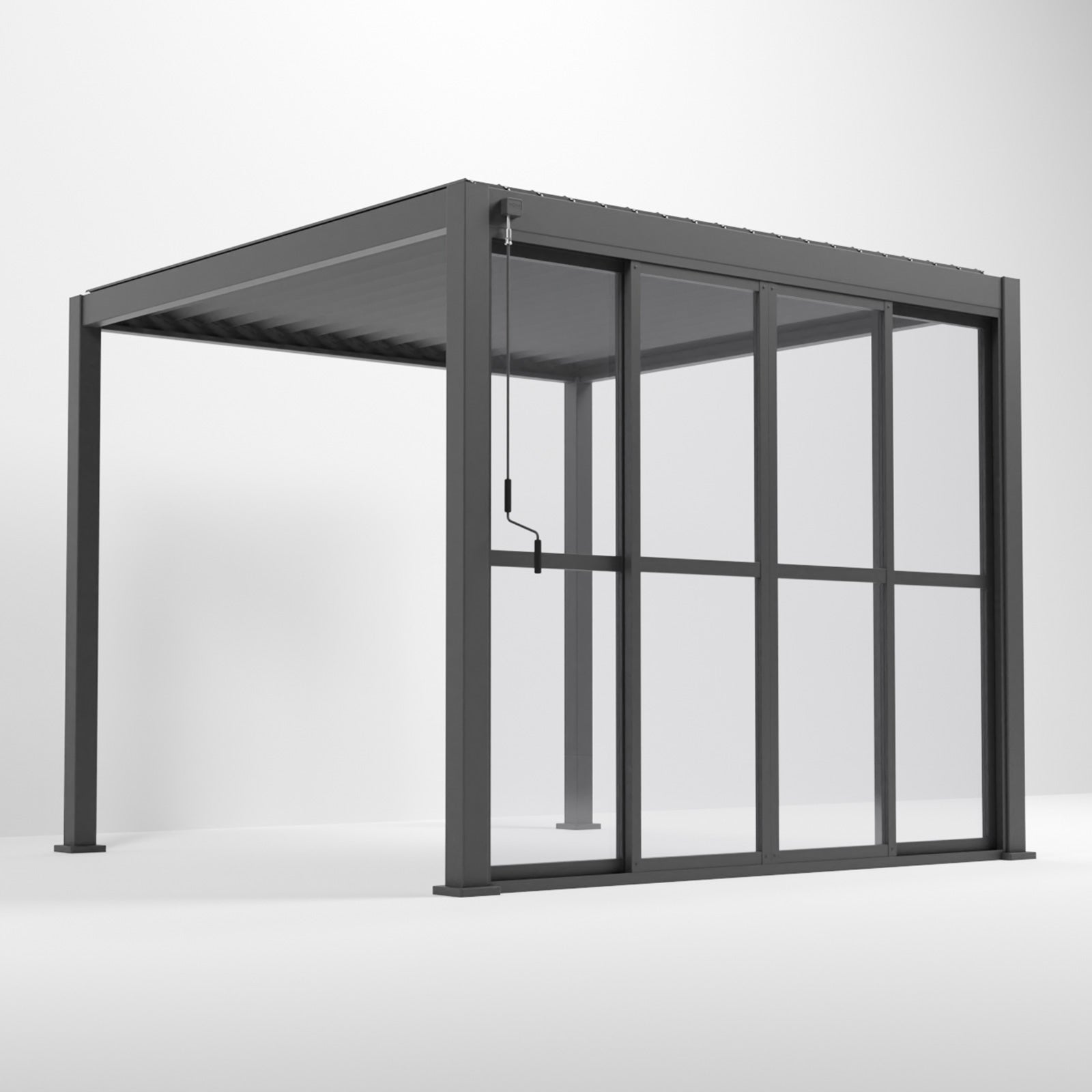 Nova - Titan Clear Sliding Doors - 3m - Grey