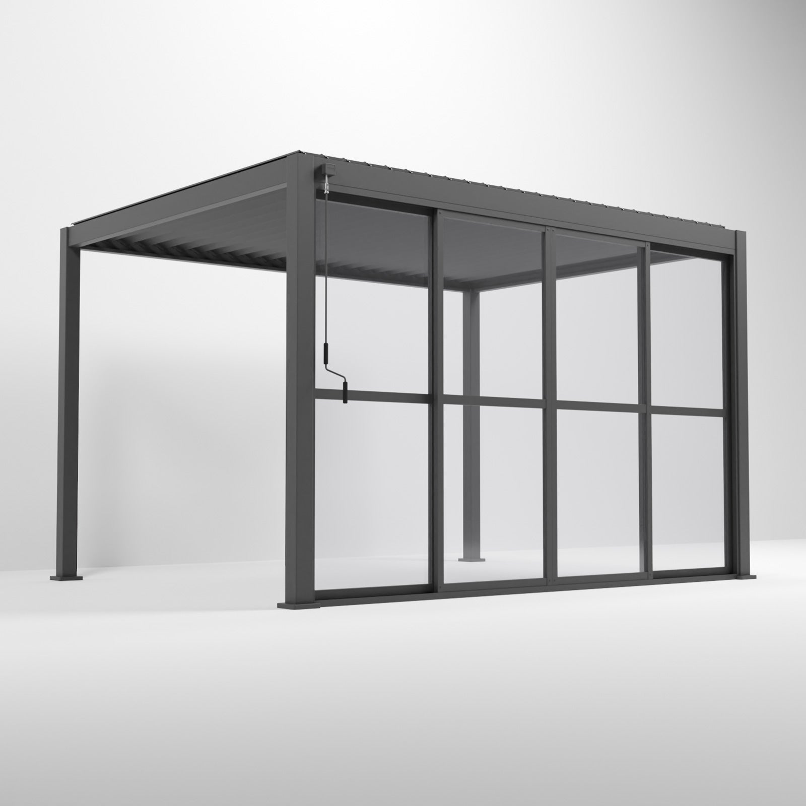 Nova - Titan Clear Sliding Doors - 3.6m - Grey