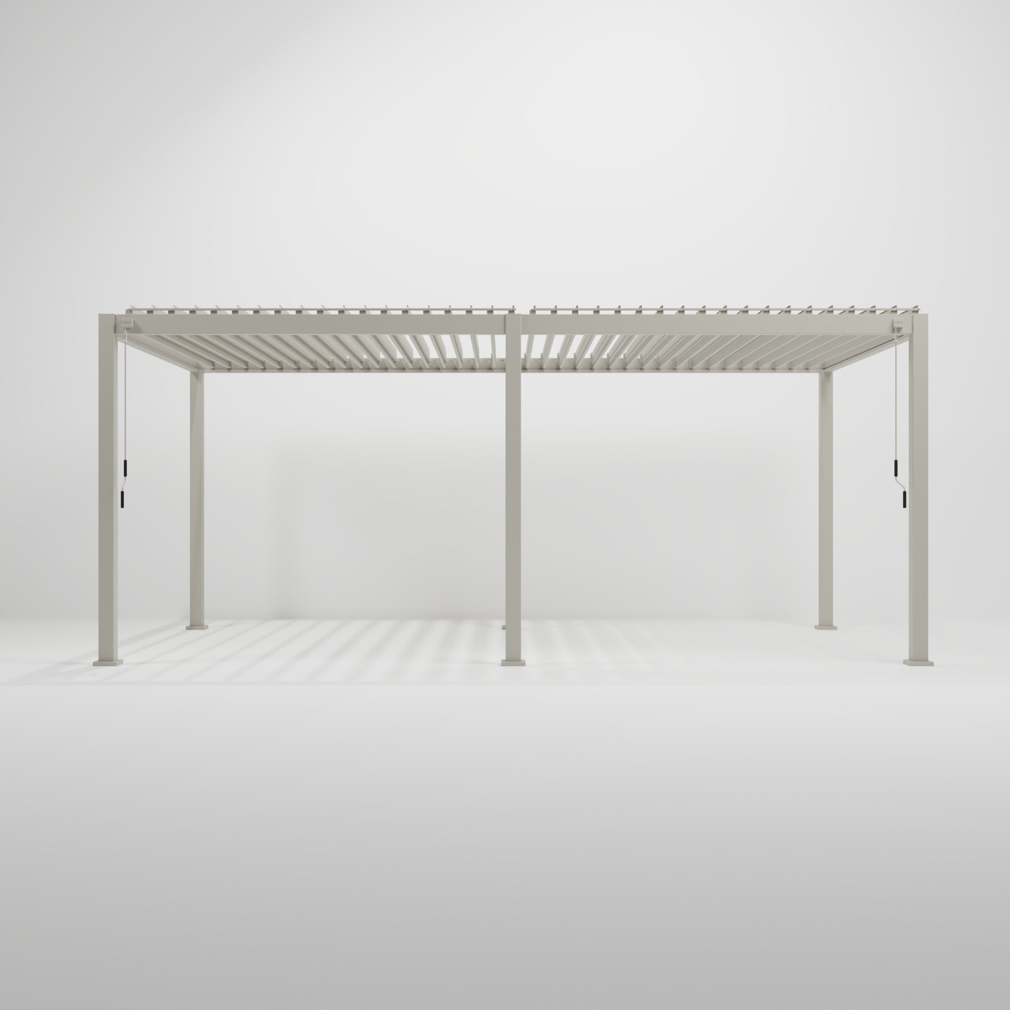 Nova - Titan Aluminium Pergola - 6m x 3.6m Rectangular - Pebble